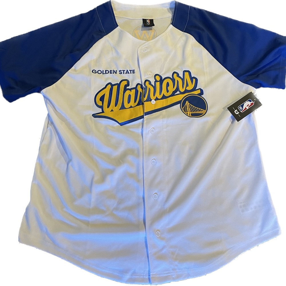 New XL Golden State Warriors button up shirt